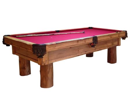 rustic pool table